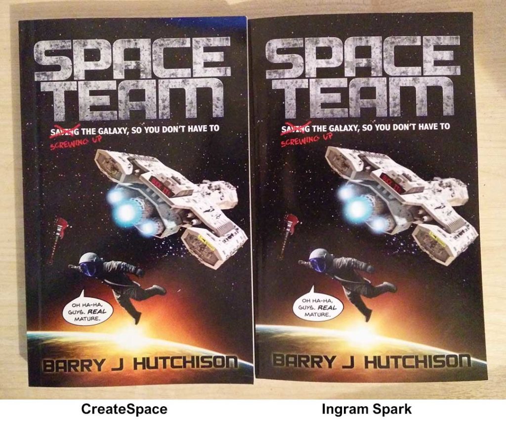 Ingram Spark vs Create space print book comparison